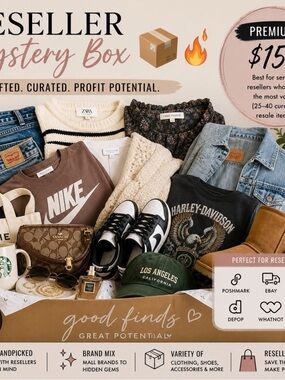25-40 Item Bulk Clothing Mixed Lot Reseller Bundle Lot Mystery Box Sizes XS-XXXL